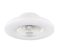 Ventilateur de plafond LED avec télécommande Effet étoile Circuit CCT dimmable Veilleuse Minuterie 3 niveaux