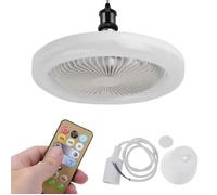Ventilateur de Plafond LED MHZB - Silencieux - Lumière Blanche - 3 Modes - 30W
