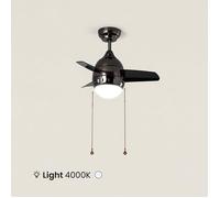 Ventilateur de Plafond LED Noir 66cm Modern 4000K