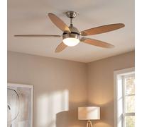 Ventilateur de Plafond LED Plafonnier Tirette Aile Réversible 3 Niveaux