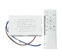 Ventilateur de plafond LED transformateur avec télécommande récepteur, AC 85-265 V vers DC 240/340 mA, pièce de rechange pour plafonniers, blanc (240 mA)