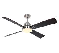Ventilateur de plafond Libeccio 120 Chrome avec lumière CasaFan