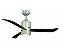AireRyder Ventilateur de plafond Loft – éclairage et télécommande – 112 cm – Nickel/Noir