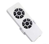 Ventilateur de plafond Lumière Télécommande 6 vitesses Inverter Contrôleur Interrupteur sans fil Ventilateurs et lampes 111V-240V PVC Robuste Blanc (A)