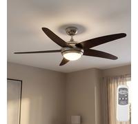 Ventilateur de Plafond Luminaires Ventilatorlampe Vor-Rücklauf Télécommande Bois