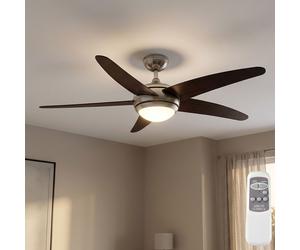Ventilateur de Plafond Luminaires Ventilatorlampe Vor-Rücklauf Télécommande Bois