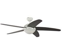 Ventilateur de plafond Melton Blanc Wenge 132 cm avec éclairage et télécommande