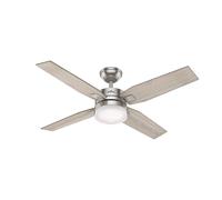 Ventilateur de plafond Mercado 127 cm avec lumière Chrome / Nickel brossé