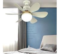 Ventilateur de plafond - MOOHOP - 52W - 3 vitesses - Lumière E27 - Blanc chaud