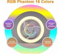 Ventilateur de Plafond - MOOHOP - E27 - 50W - RGB LED - 3 Vitesses