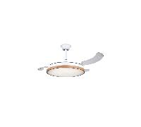 Ventilateur de plafond Muvip retractable 30W lumière LED bois