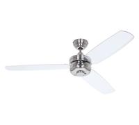 Ventilateur de plafond Night Flight Chrome / Transparent CasaFan