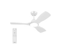 Philips Ventilateur de plafond Olas – LED, télécommande RF, 6 vitesses, flux bidirectionnel, blanc