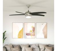 Ventilateur de plafond vidaXL avec éclairage et télécommande, Ø 110 cm