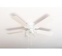 Ventilateur de plafond Pepeo Kisa Deluxe Blanc 105 cm pales Blanc / Erable avec éclairage