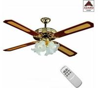 Ventilateur de plafond Perenz blanc 50cm avec télécommande et fonction été/hiver