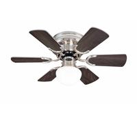 Ventilateur de plafond Petite Nickel avec lumière Westinghouse