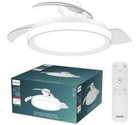 Ventilateur de plafond - Philips - Bliss - Pales rétractables - Diamètre 106 cm - Blanc - LED intégrée + télécommande