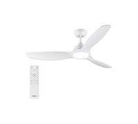 Ventilateur de plafond Philips Olas avec lumière LED, télécommande RF, 6 vitesses, moteur DC silencieux, blanc