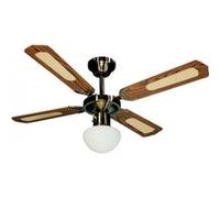 Ventilateur de Plafond Plafonnier FARELEK BALI 107 cm réversible Laiton Antique 4 p G