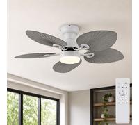 Ventilateur de Plafond Plafonnier LED 6-Stufen Vor-Rücklauf Tdc Dimmable