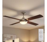 Ventilateur de Plafond Plafonnier Télécommande Aile Réversible 3 Niveaux H 41cm