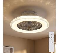 Globo Lighting Corusso ventilateur de plafond avec lampe 1x40 W blanc-chrome 03654