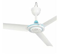 Ventilateur de plafond portable 12V DC silencieux - Mini ventilateur suspendu pour maison, chambre et extérieur, blanc et bleu