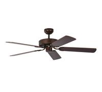 Ventilateur de plafond Potkuri Bronze vielli / Noyer 132 cm avec chainette