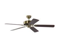 Ventilateur de plafond Potkuri Laiton antique / Acajou 132 cm