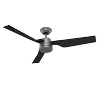Ventilateur de plafond pour l'extérieur avec interrupteur mural Outdoor Cabo Frio 132 cm Argent