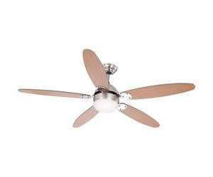Ventilateur de plafond pour salon, interrupteur à plusieurs positions, 2 sens de rotation, D 132 cm