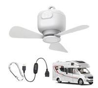 Ventilateur de plafond pour tente de camping à suspendre avec 3 vitesses | Ventilateur de plafond léger pour serre, camping, randonnée, extérieur, terrasse, plage, jardin, porche, tonnelle