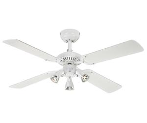 Ventilateur de plafond Princess Euro Blanc avec lumière Westinghouse