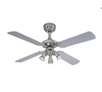 Westinghouse Ventilateur de plafond Princess Euro 72112 — 105 cm 4 pales 3 lampes étain foncé/chrome