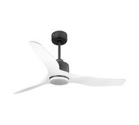 Ventilateur de plafond Réversible Thermostat Dimmable Wifi Moteur à courant continu Toits en pente Télécommande Lumière à trois tons Adaptateur 2/3