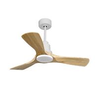 Ventilateur de plafond Réversible Thermostat Wifi Moteur à courant continu Toits en pente Télécommande RarotongaD106C0466709 Blanc