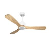 Ventilateur de plafond Réversible Thermostat Wifi Moteur à courant continu Toits en pente Télécommande ParosD132C0364888 Blanc