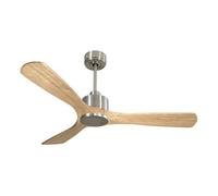 Ventilateur de plafond Réversible Thermostat Wifi Moteur à courant continu Toits en pente Télécommande ParosD132C0364993 Argent