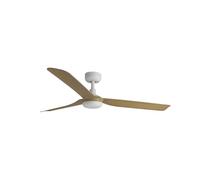 Ventilateur de plafond sans lumière blanc/bois PUNT