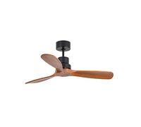 Ventilateur de plafond DC Mini Lantau Noir / Noyer Faro