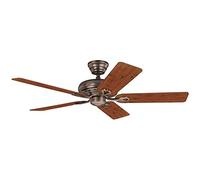Ventilateur de plafond SAVOY - Ø hélice 1320 mm - merisier/acajou/bronze ambré - Climatiseur Climatiseurs Ventilateur Ventilateur de plafond Ventilateurs Ventilateurs de plafond