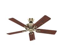 Ventilateur de plafond Savoy Laiton poli Hunter Fans