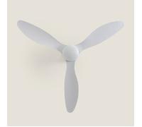 Ventilateur de Plafond Silencieux avec Éclairage DC Weimar pour Extérieur Blanc Télécommande Grand (plus de 20 m²) 132 cm Blanc