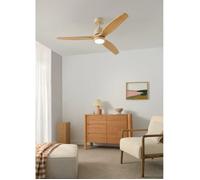 Ventilateur de plafond silencieux - CREATE - Pales en ABS technique - Certification IP44 - Fonction été/hiver