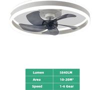 Ventilateur de plafond, Smart Control, 6 vitesses, BLANC