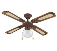 Ventilateur de plafond style bois avec 1 lampe - ø 107 cm