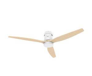 Ventilateur de plafond Taurus Polar 3B LED 24 W 132 cm 30 W 6 vitesses avec télécommande Bois naturel