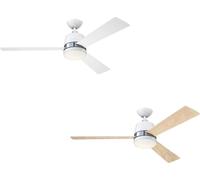 Ventilateur de plafond Tristan Blanc 132 cm avec éclairage et télécommande