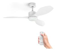 Ventilateur de Plafond UFESA Butan avec Lumière - 30W - 6 Vitesses - Ultra Silencieux - 3 Pales 122cm
